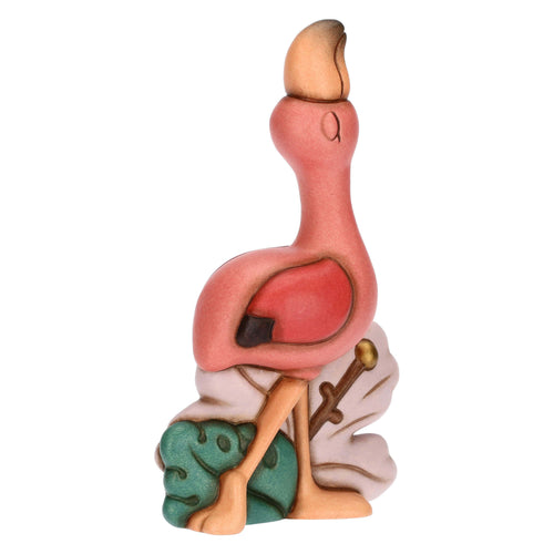 Fenicottero Rose in ceramica, medio