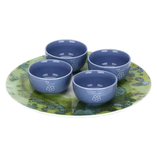 Set 4 ciotoline con vassoio Oasi