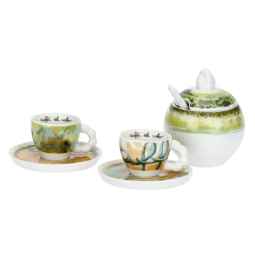 Set 2 tazzine con zuccheriera, VogliaDi