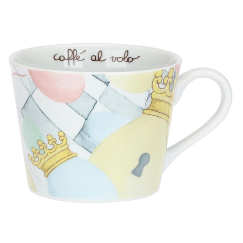 Tazza colazione con piattino in porcellana Incanto di Pasqua