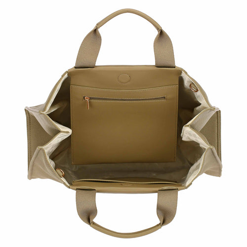 Tote bag verde salvia, maxi