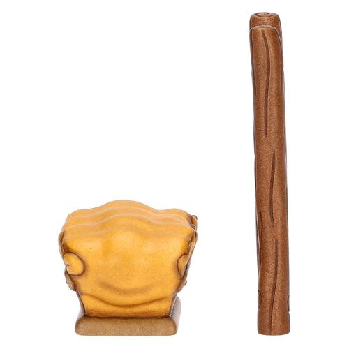 Set scala e mangiatoia in ceramica Presepe Classico