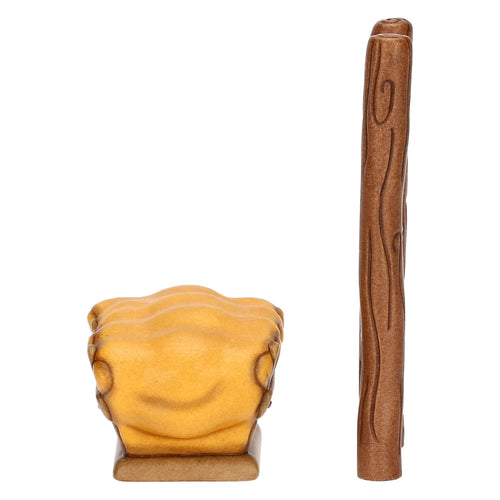 Set scala e mangiatoia in ceramica Presepe Classico