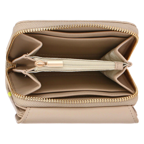 Portafoglio con patta, taupe