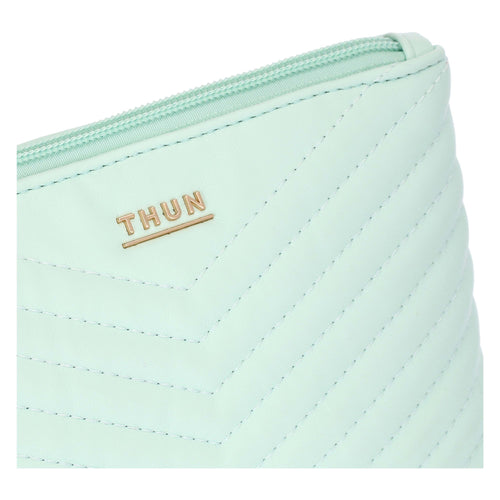 Trousse matelassé, verde acqua