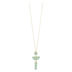 Collana lunga con pendente stampa python