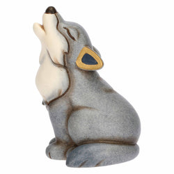 Mini lupo in ceramica