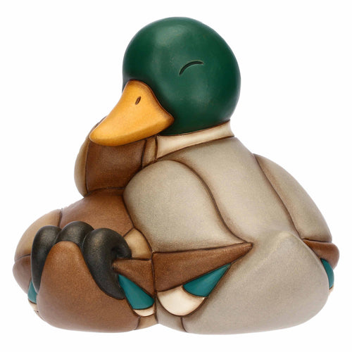 Coppia di germani in ceramica, grande