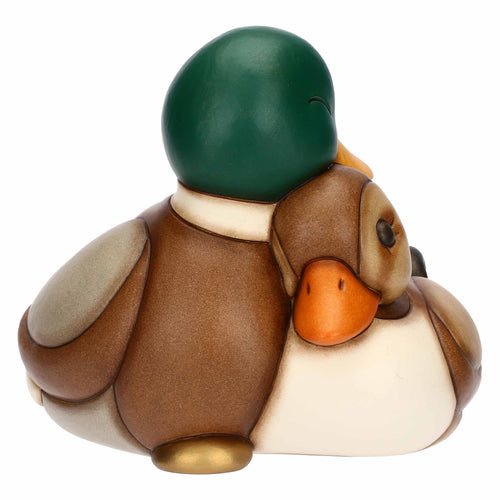 Coppia di germani in ceramica, grande