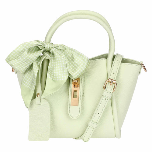Mini bag in ecopelle con foulard Twilly