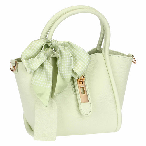 Mini bag in ecopelle con foulard Twilly