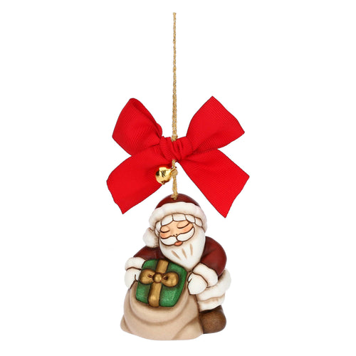 Addobbo natalizio Babbo Natale in ceramica, maxi
