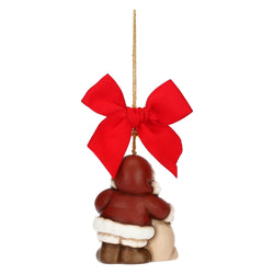 Addobbo natalizio Babbo Natale in ceramica, maxi