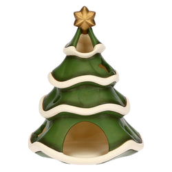 Porta tea-light albero di Natale in ceramica, Sorprese di Natale