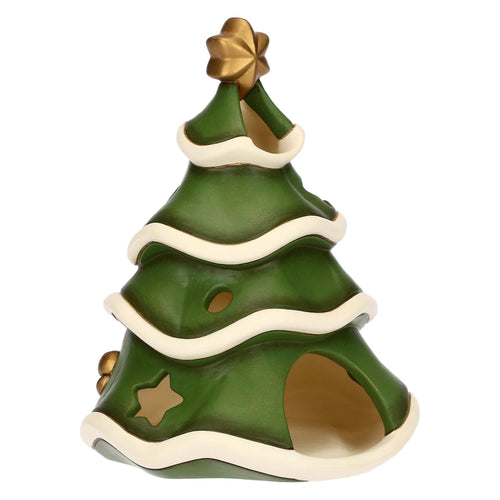 Porta tea-light albero di Natale in ceramica, Sorprese di Natale