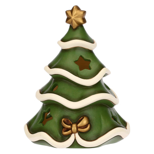 Porta tea-light albero di Natale in ceramica, Sorprese di Natale