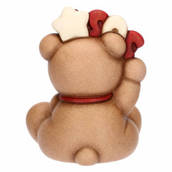 Teddy Buon Anno 2027, rosso,  in ceramica