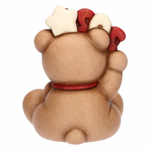 Teddy Buon Anno 2027, rosso,  in ceramica