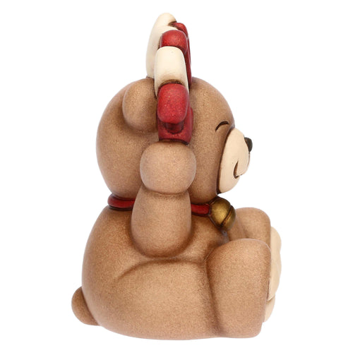 Teddy Buon Anno 2027, rosso,  in ceramica