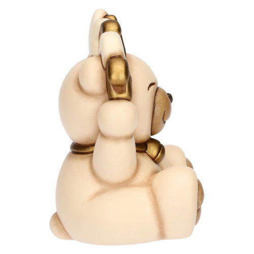Teddy Buon Anno 2027, oro,  in ceramica