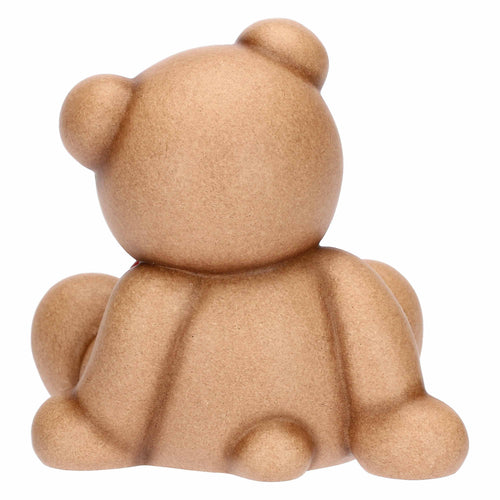 Teddy Natale con fiocco in ceramica, piccolo