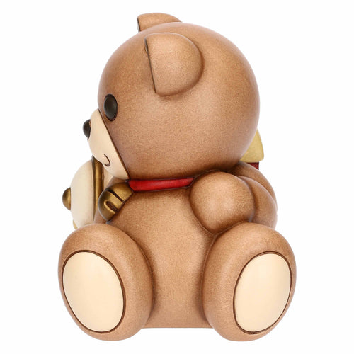 Teddy Natale con trenino in ceramica, grande