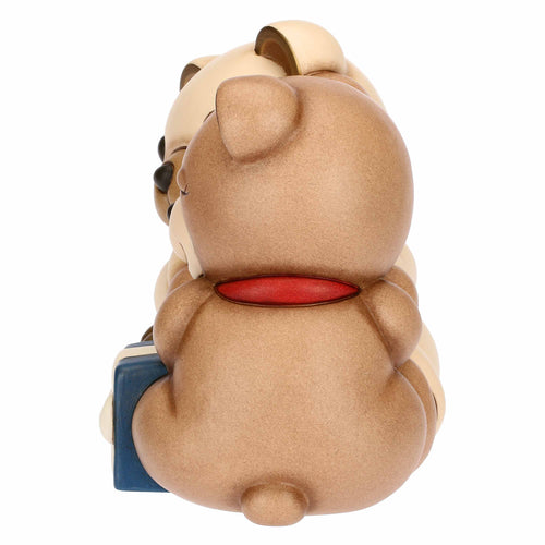 Coppia Teddy Natale con regali in ceramica
