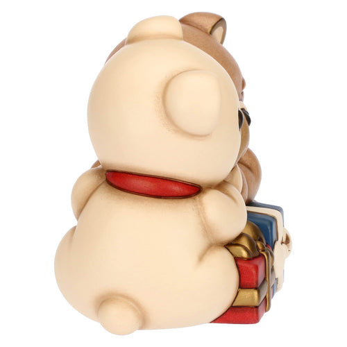 Coppia Teddy Natale con regali in ceramica