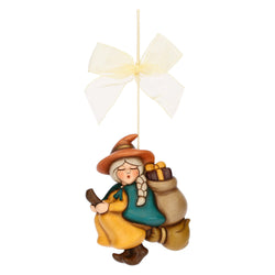 Befana Berta da appendere in ceramica