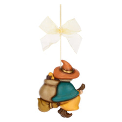Befana Berta da appendere in ceramica