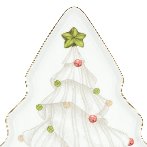 Piatto a forma di albero in porcellana Artemis