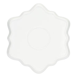 Piatto a forma di fiocco di neve in porcellana Artemis