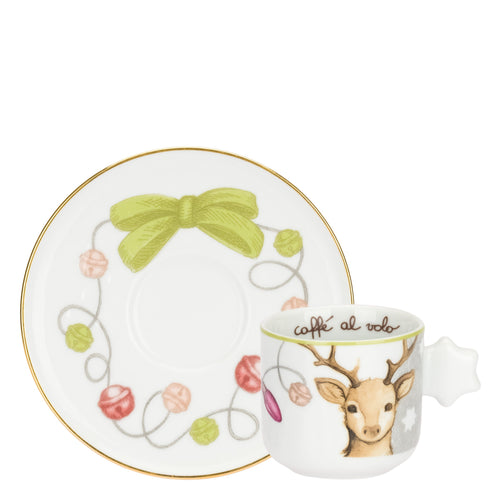 Set 6 tazzine espresso in porcellana Artemis