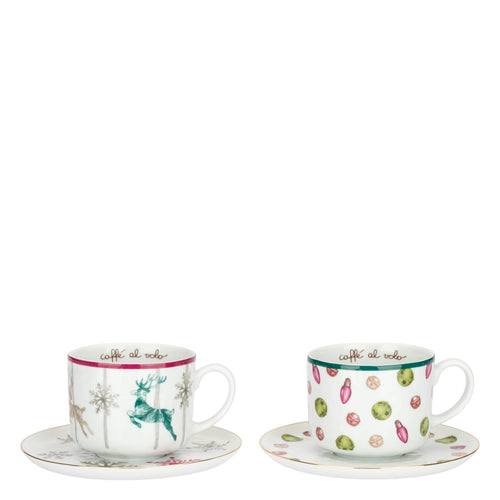 Set 2 tazze colazione in porcellana Artemis