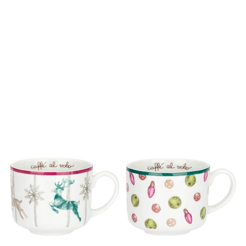 Set 2 tazze colazione in porcellana Artemis