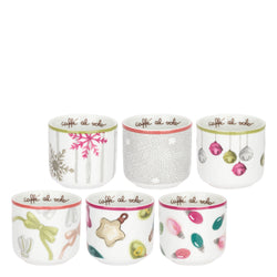 Set 6 caffeini in porcellana Artemis