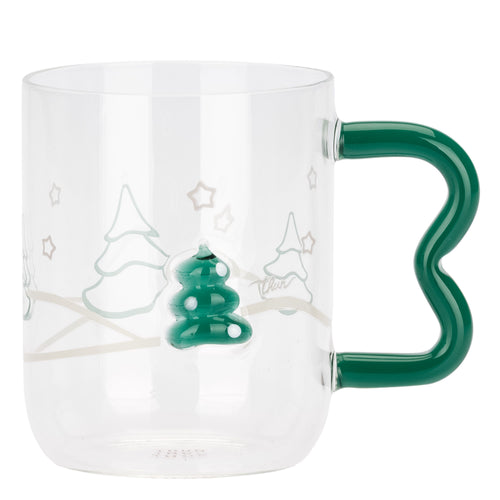 Mug in vetro alberi di Natale Artemis
