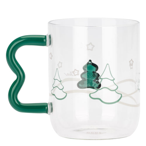 Mug in vetro alberi di Natale Artemis