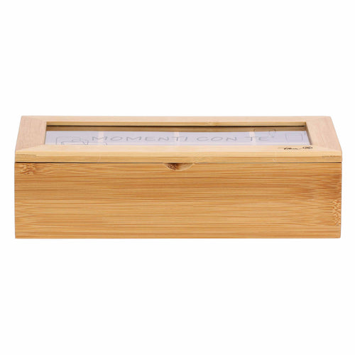 Scatola porta bustine da tè in legno