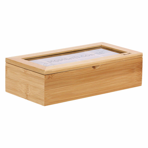 Scatola porta bustine da tè in legno