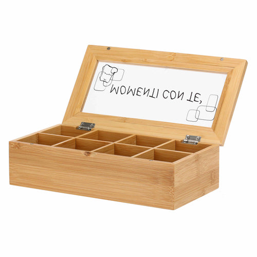 Scatola porta bustine da tè in legno
