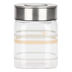 Barattolo in vetro con tappo in acciaio  Pure Elegance