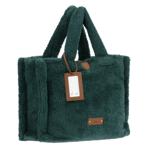 Plaid con borsa, verde