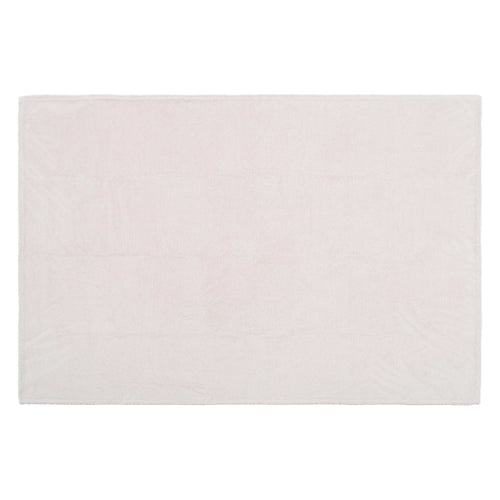 Plaid con borsa, bianco