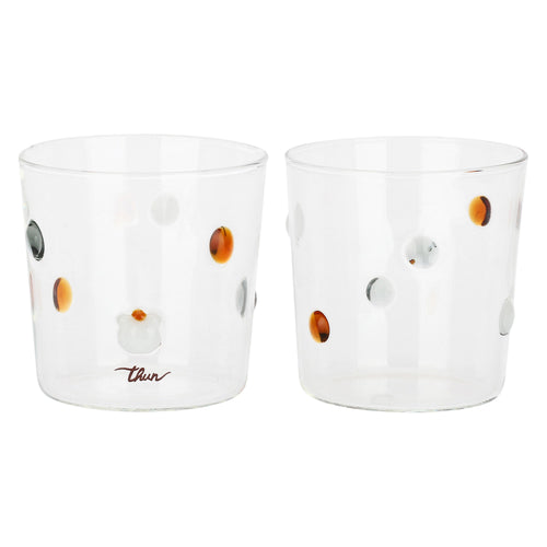 Set 2 tumbler a pois, Pure Elegance