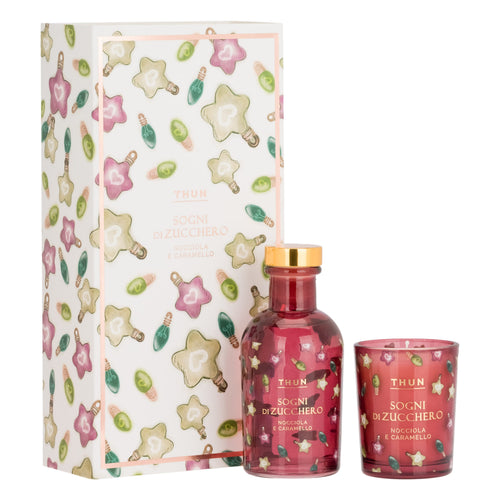 Set diffusore e candela con stampa luci