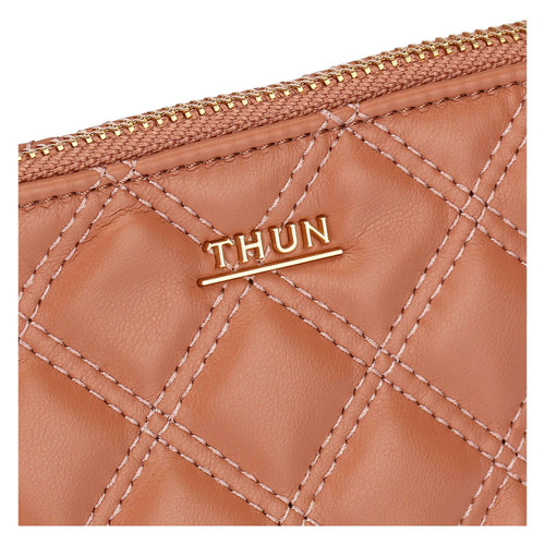 Trousse trapuntata, moka/ribes