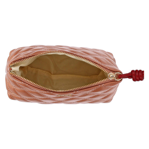 Trousse trapuntata, moka/ribes