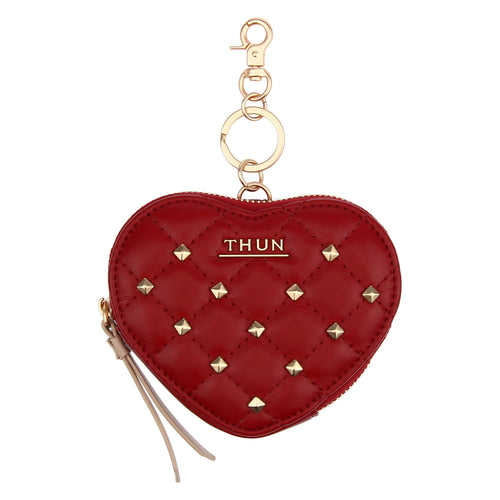 Portachiavi cuore con borchie, ribes