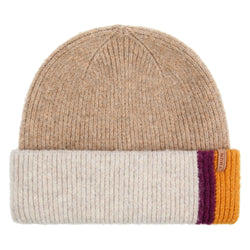 Berretto misto lana, color block